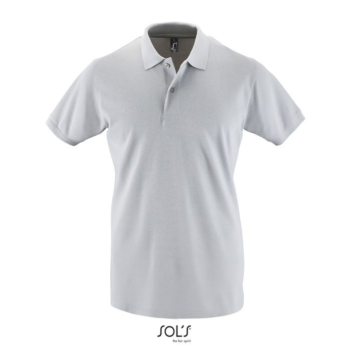 Polo personnalisable pour homme 180g - PERFECT gris pur